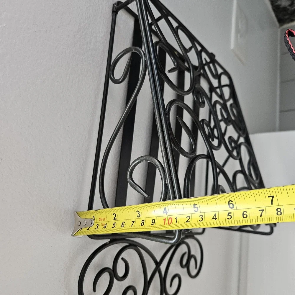 Southern Living at Home Estate metal wall hanging organizer black ornate